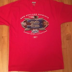 Vintage Reebok Patriots Superbowl Shirt